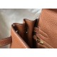 Replica Hermes Kelly 28cm Retourne Bag Gold Clemence 