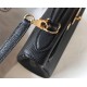Fake Hermes Kelly 28cm Retourne Bag Black Clemence  Replica