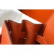 Fake Hermes Kelly 28cm Retourne Bag Orange Clemence  Replica