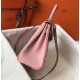 Replica Hermes Kelly 28cm Retourne Bag Pink Clemence 