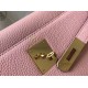 Replica Hermes Kelly 28cm Retourne Bag Pink Clemence 