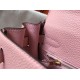 Replica Hermes Kelly 28cm Retourne Bag Pink Clemence 