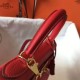 Fake Hermes Kelly 28cm Retourne Bag Red Clemence  Replica