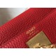 Fake Hermes Kelly 28cm Retourne Bag Red Clemence  Replica