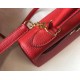 Fake Hermes Kelly 28cm Retourne Bag Red Clemence  Replica