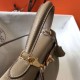 Replica Hermes Kelly 28cm Retourne Bag Tourterelle Clemence 