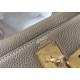 Replica Hermes Kelly 28cm Retourne Bag Tourterelle Clemence 