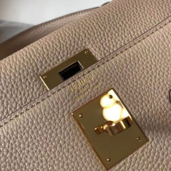 Replica Hermes Kelly 32cm Retourne Bag Argile Clemence 
