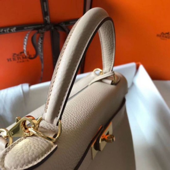 Replica Hermes Kelly 32cm Retourne Bag Argile Clemence 