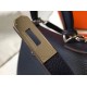 Replica Hermes Kelly 32cm Retourne Bag Navy Blue Clemence 