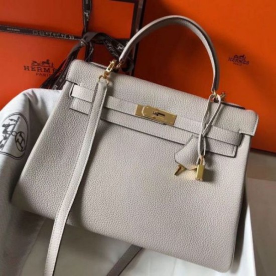 Replica Hermes Kelly 32cm Retourne Bag Pearl Grey Clemence Replica Hermes Kelly 32cm Retourne Bag Pearl Grey Clemence