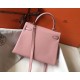 Replica Hermes Kelly 32cm Retourne Bag Pink Clemence 