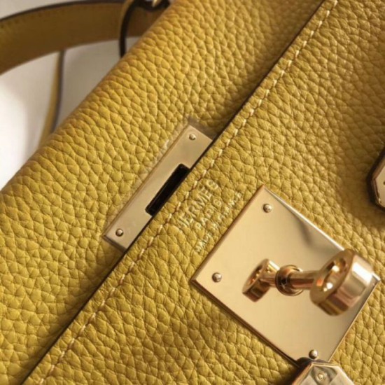 Replica Hermes Kelly 32cm Retourne Bag Soleil Clemence 