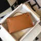 Replica Hermes Kelly Pochette Bag Gold Epsom 
