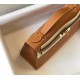 Replica Hermes Kelly Pochette Bag Gold Epsom 