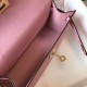 Fake Hermes Kelly Pochette Bag Mauve Sylvestre Epsom  Replica