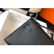 Replica Hermes Kelly Pochette Bag Black Epsom 