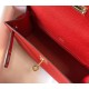Fake Hermes Kelly Pochette Bag Red Epsom  Replica