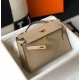 Replica Hermes Kelly Pochette Bag Gris Tourterelle Epsom 