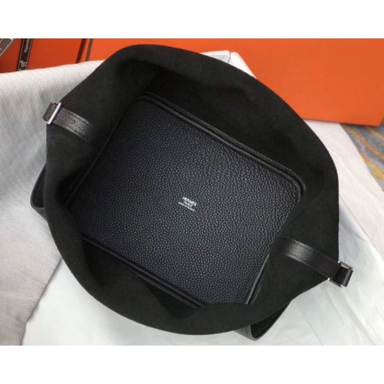 Replica Hermes Picotin Lock 18 Bag Black Clemence 