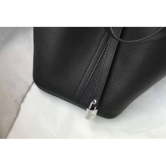 Replica Hermes Picotin Lock 18 Bag Black Clemence 