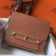 Fake Hermes Sac Roulis Mini Bag Gold Evercolor Calfskin Replica