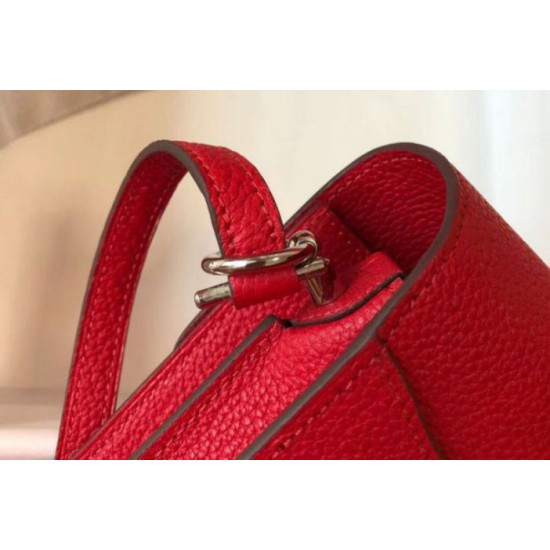 Replica Hermes Sac Roulis Mini Bag Red Evercolor Calfskin
