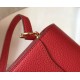 Replica Hermes Sac Roulis Mini Bag Red Evercolor Calfskin