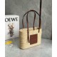 Replica Loewe Small Square Basket Bag Raffia and Brown Calfskin Replica Loewe Small Square Basket Bag Raffia and Brown Calfskin
