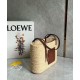 Replica Loewe Small Square Basket Bag Raffia and Brown Calfskin Replica Loewe Small Square Basket Bag Raffia and Brown Calfskin