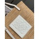 Replica Loewe Small Square Basket Bag Raffia and White Calfskin Replica Loewe Small Square Basket Bag Raffia and White Calfskin