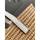 Replica Loewe Small Square Basket Bag Raffia and White Calfskin Replica Loewe Small Square Basket Bag Raffia and White Calfskin