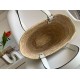 Fake Loewe Small Basket Bag Raffia and White Calfskin Replica Replica Loewe Small Basket Bag Raffia and White Calfskin