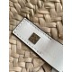 Fake Loewe Small Basket Bag Raffia and White Calfskin Replica Replica Loewe Small Basket Bag Raffia and White Calfskin