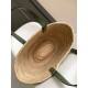 Replica Loewe Medium Basket Bag Raffia and Rosemary Calfskin