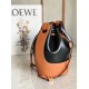 Fake Loewe Small Balloon Bucket Bag Black/Tan Calfskin Replica