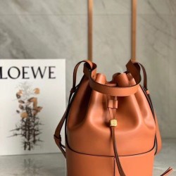 Replica Loewe Medium Balloon Bucket Bag Camel Calfskin
