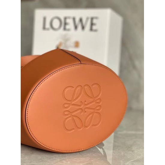 Replica Loewe Medium Balloon Bucket Bag Camel Calfskin