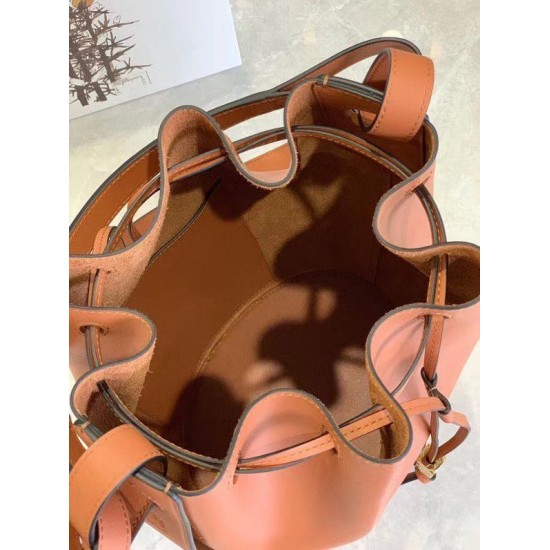 Replica Loewe Medium Balloon Bucket Bag Camel Calfskin