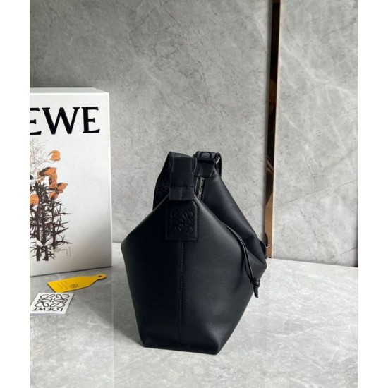 Replica Loewe Cubi Small Bag Black Calfskin and Jacquard