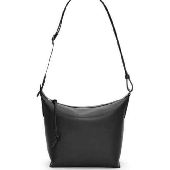 Replica Loewe Cubi Small Bag Black Calfskin and Jacquard
