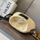 Replica Loewe Drawstring Bucket Bag Palm Leaf and Black Calfskin Replica Loewe Drawstring Bucket Bag Palm Leaf and Black Calfskin