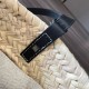 Replica Loewe Drawstring Bucket Bag Palm Leaf and Black Calfskin Replica Loewe Drawstring Bucket Bag Palm Leaf and Black Calfskin