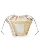 Fake Loewe Drawstring Bucket Bag Palm Leaf and White Calfskin Replica Replica Loewe Drawstring Bucket Bag Palm Leaf and White Calfskin