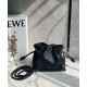 Replica Loewe Mini Flamenco Clutch Bag Black Nappa Calfskin