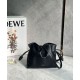 Replica Loewe Mini Flamenco Clutch Bag Black Nappa Calfskin
