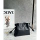 Replica Loewe Mini Flamenco Clutch Bag Black Nappa Calfskin