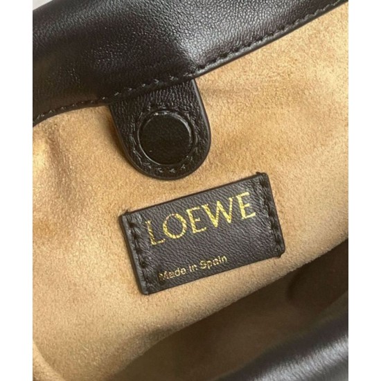 Replica Loewe Mini Flamenco Purse Bag Black Nappa Lambskin