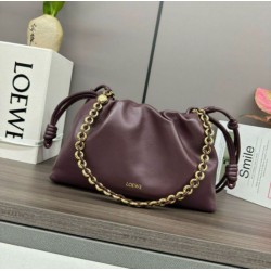 Fake Loewe Flamenco Purse Burgundy Nappa Lambskin Replica