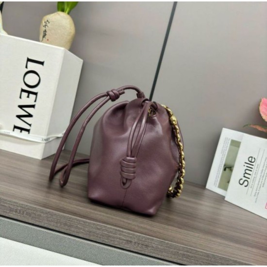 Fake Loewe Flamenco Purse Burgundy Nappa Lambskin Replica